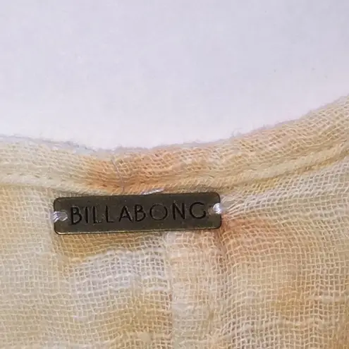 Billabong  tie dye asymmetry fringe cover-up dress surf style