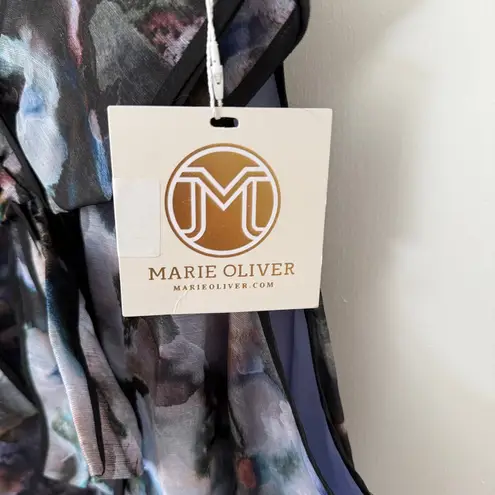 Marie Oliver NWT Indira Silk Organza Bow Sleeveless Tank Top Blouse Geode Small