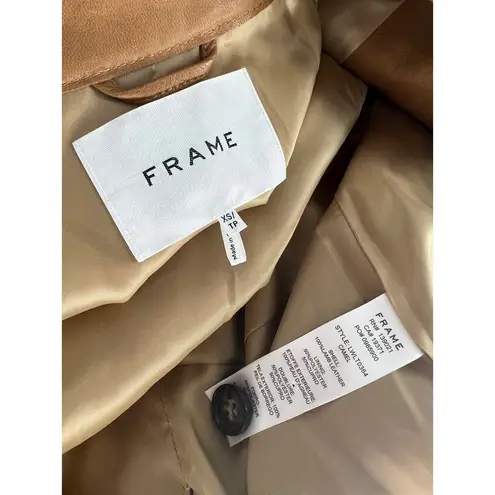 Frame  Safari Belted Leather Jacket