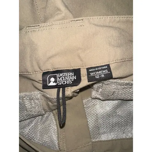 Eastern Mountain Sports Womens Cargo Pants Size 12R Tan Hiking Outdoor