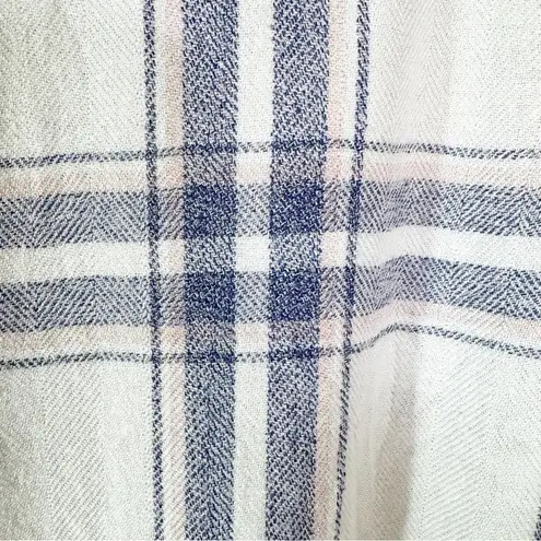 Rails Hunter White Blush Blue Patriot Plaid Button Down Flannel Shirt Size S