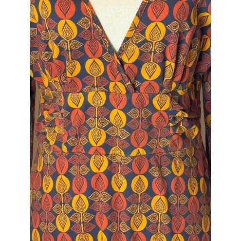 Patagonia  Dress Women Medium Orange Bijou Dot Bengal‎ Margot Mini Athleisure