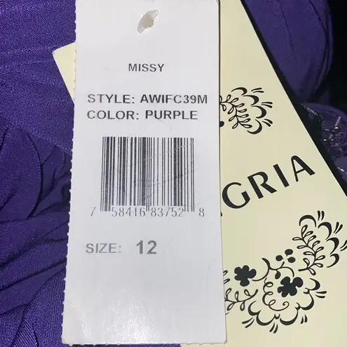 ✨ Sangria Women's Halter Keyhole Maxi Dress✨ Purple Size 12