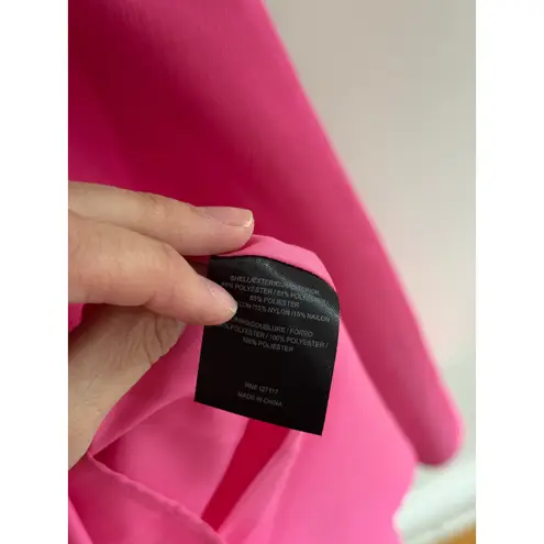 Badgley Mischka Cap Sleeve Fit and Flare Watermelon Pink Midi Dress Size 8