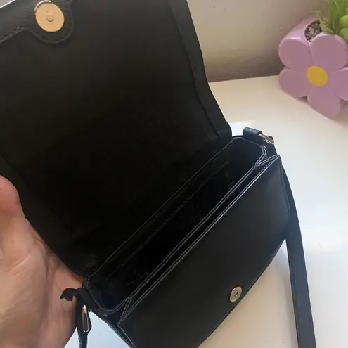 Kate Spade Black  Crossbody Leather Mini Flap Bag