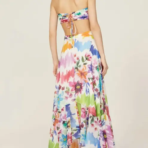 PatBO Bloom Cutout Maxi Dress White Size 4