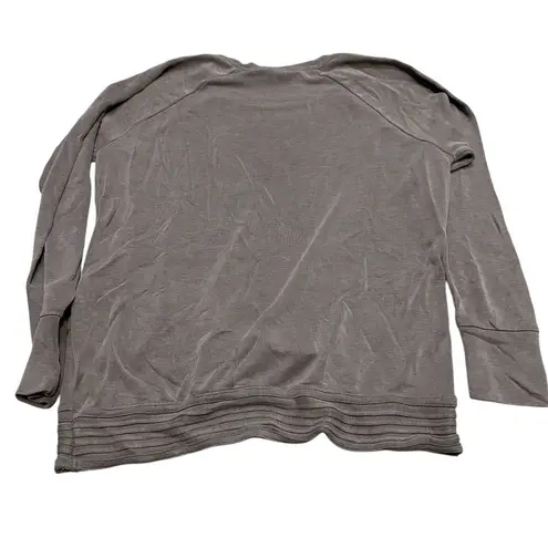 Athleta  Women's Gray Criss Cross Sweatshirt Size M Tall - Image 3