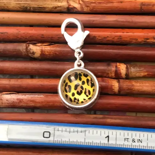 Chico's  Cheetah Print Silver Tone Charm