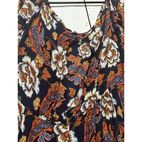 Urban Outfitters Out From Under UO Off Shoulder Rayon Gauze Flowy Floral Print Romper Size Large