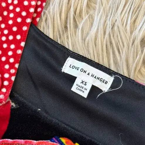 love on a hanger Cat funky ugly Christmas sweater overalls XS - Image 3