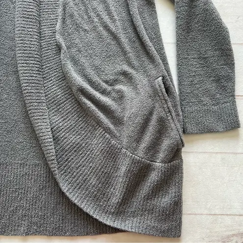 Barefoot Dreams Womens CozyChic Lite CircleCardigan Size 1X Open Front Grey 423