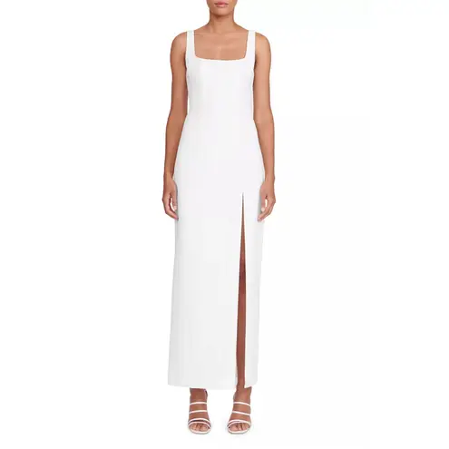 Staud Portrait Sleeveless Seamed Gown White Size 16