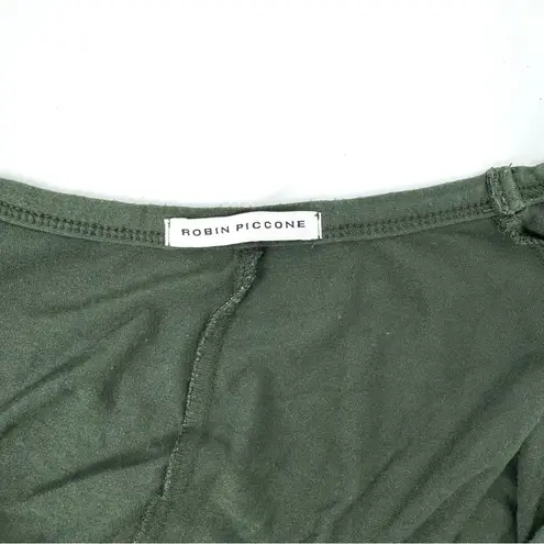 Robin Piccone Cold Shoulder Mini Dress with Pockets Green Size Small