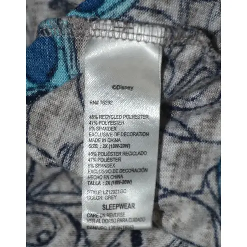 Disney Lilo & Stitch Women's Pullover Sleep Shirt Nightgown Pajama Plus Size 2X