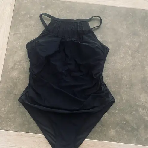 Aqua Eve Plus Size Swimsuit Women One Piece Swimsuit Tummy Control High Neck Bathing Suit Ruched