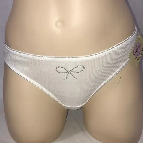 Lola C. & Co. Size XS White with Lace Bedazzled Stones Detail. New With Tags.