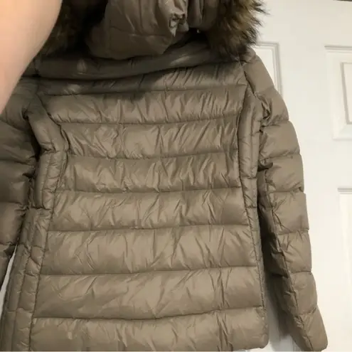 Michael Kors Michael  packable down‎ fill puffer jacket womens small faux fur