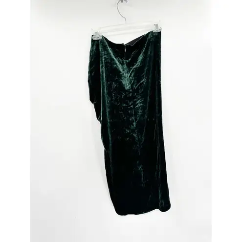 Veronica Beard Embellished Emerald Green Navita Velvet Skirt Size 4