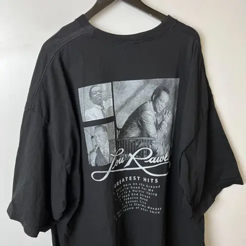 Urban Outfitters Vintage Lou Rawls Graphic Concert Tee 3XL Black Short Sleeve Shirt Unisex Fit