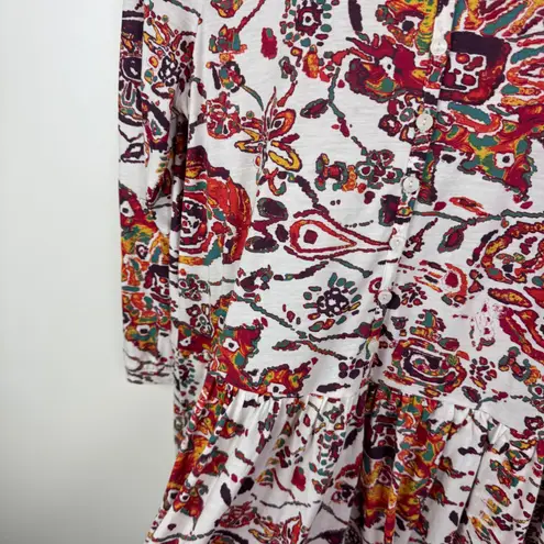 Peruvian Connection Goa Tunic in Pearl Sz XS Dress Floral Colorful Boho Festival