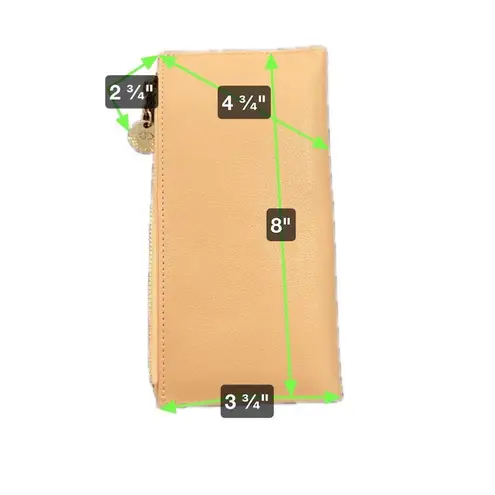 Forever Young Wristlet Wallet Women's Leather Zipper Coin Purse Cash NEW Pink