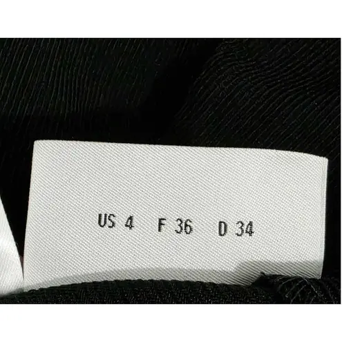 Akris Punto Wide Leg Textured Wool Pants Trousers Black Size 4