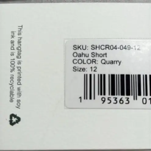 Carve Designs NEW Oahu 4 inch Corduroy Shorts Gray Size 12