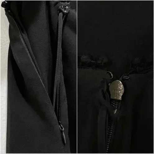 Alexander McQueen Lace Trim Silk Camisole in Black, Size 38, NWT