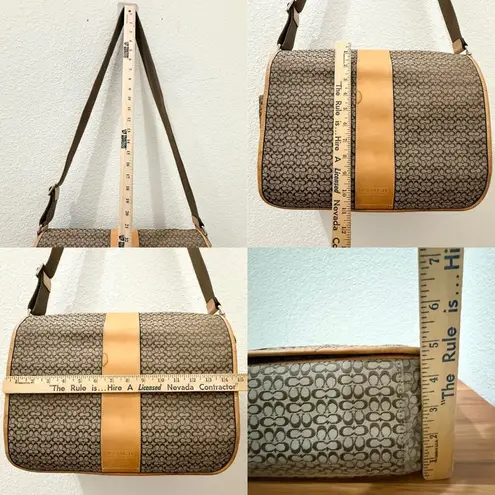 Coach Vintage Y2K  F77004 Brown Signature Hudson Commuter Messenger Laptop Bag