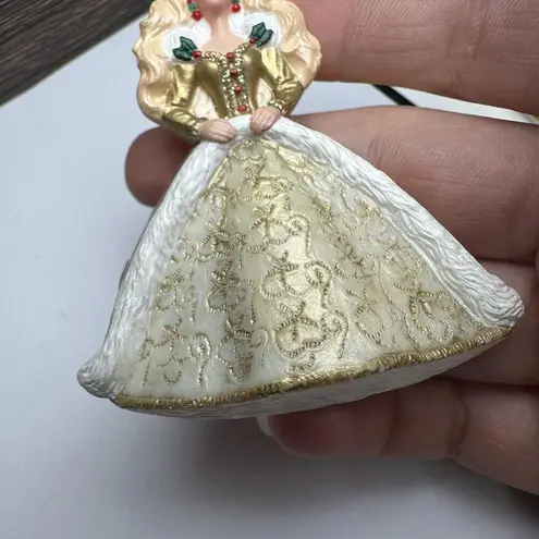 Christmas Barbie In Ball Gown Hallmark 1996 Mattel Multi Color Brooch Pin