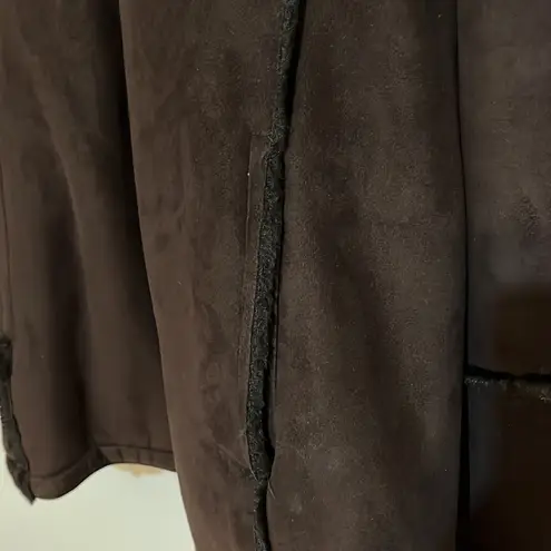 1 Madison Brown Faux Fur Coat with Hood