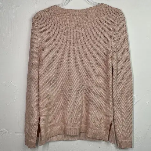 White House | Black Market  Dusty Pink Long Sleeve Knit Sweater Small