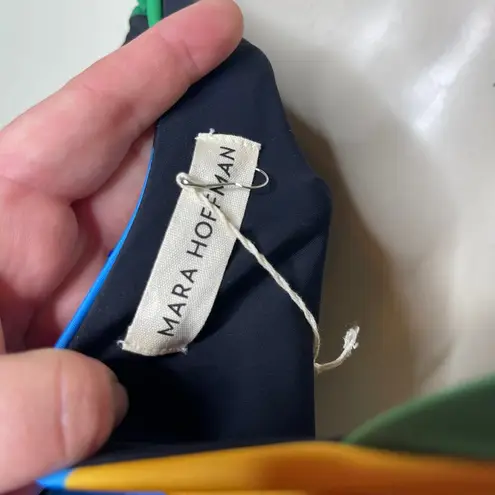 Mara Hoffman NWT Wisteria Maddy Cutout Halter One-Piece sz L