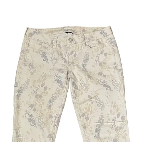 American Eagle  Jegging Size 4 White With Multi Color‎ Pattern Womens Denim 30X29