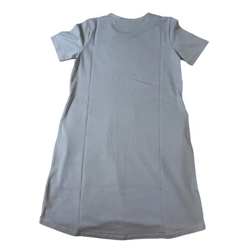 Universal Standard NWT Universal Standard Size 4XS (00-0) Crew Neck Shirt Dress Dusty Blue Cotton