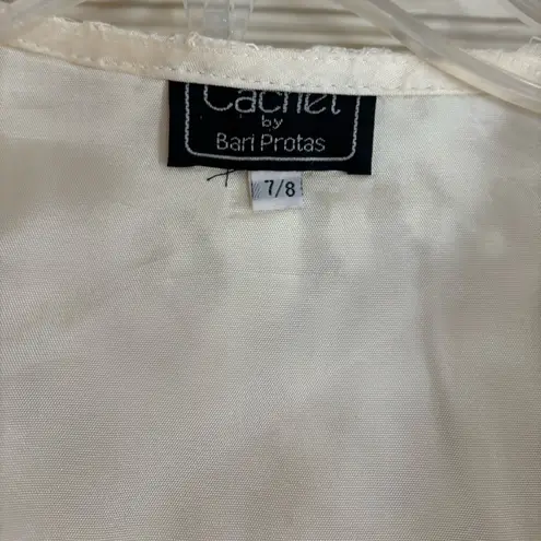 Cachet by Bari Protas Cream Blouse vintage 80’s suite set