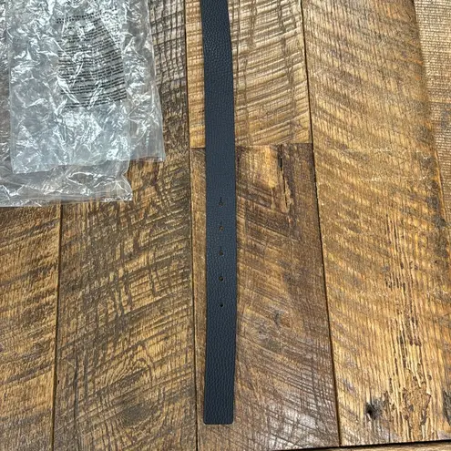 Pearl by Lela Rose Navy Leather Bow Belt Blue