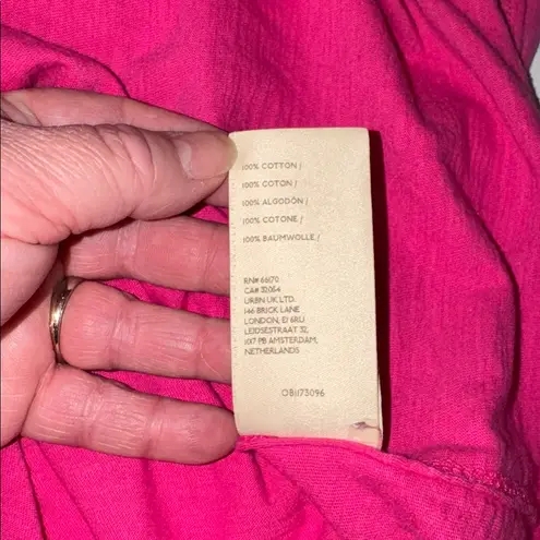 Maeve Anthropologie Short Sleeve Crewneck TShirt, Raw Hems, Sz M