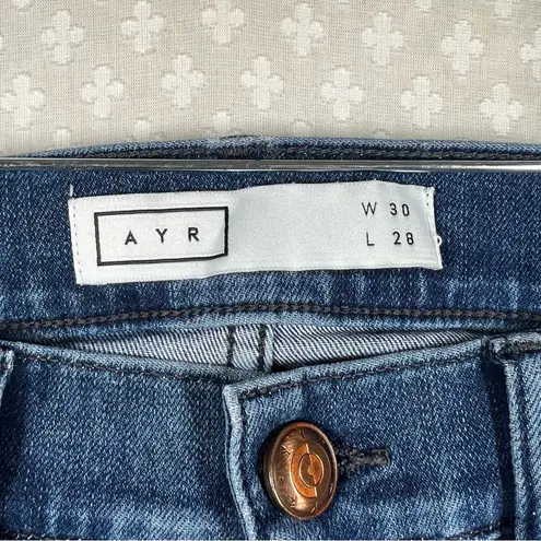 AYR Dark Wash The Chiller High Rise Skinny Jeans