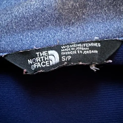 The North Face  navy blue soft shell full zip size small - Image 4