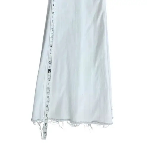 frame denim Frame Le Easy Flare High Rise White Denim Jeans Size 25 Euro Nautical Old Money