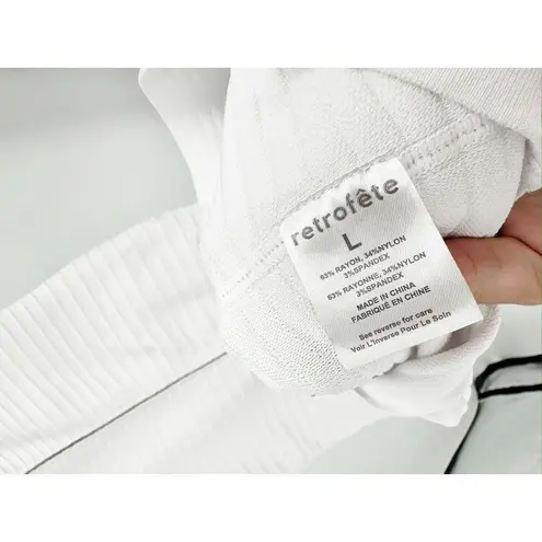 Retrofête Retrofete Kylie White Bandage Knit Column Maxi Dress Size Large