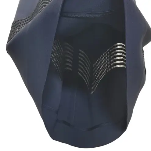 Jonathan Simkhai Lattice Cutout Sheath Midi Dress in Navy/Black Black Size 4