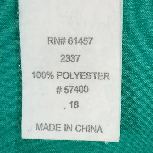 Women’s Green Satin Blouse Long Sleeve Party Formal Button