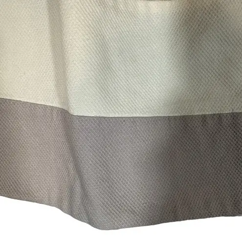 Odille Light Purple Cream Striped Side Button Detail Flare A