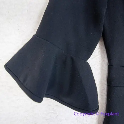 Black Halo New! Women's Brooklyn Jumpsuit black flare sleeve, size 2