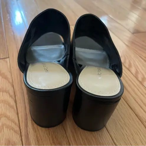 Marc Fisher  Women's Black Mules- Genuine Leather. Never worn! Size 9-1/2