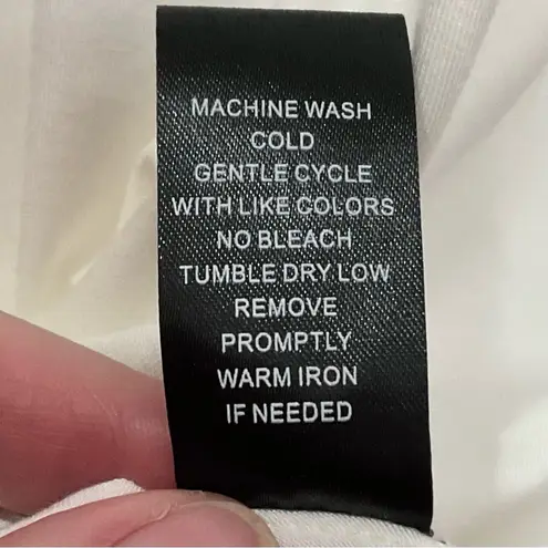 Stella Carakasi Tiburon Tunic White Sz S Cotton Blouse Shirt Top