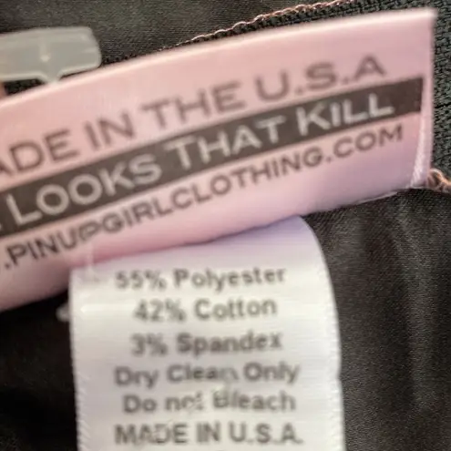 Deadly Dames Micheline Pin Up Wiggle Elegant Satin Dress NWTs Vixen Pink