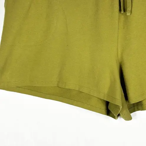 Ava & Viv Ava Viv Plus Size 3X Shorts Army Green Pockets Solid Elastic Waist Pull On - Image 2